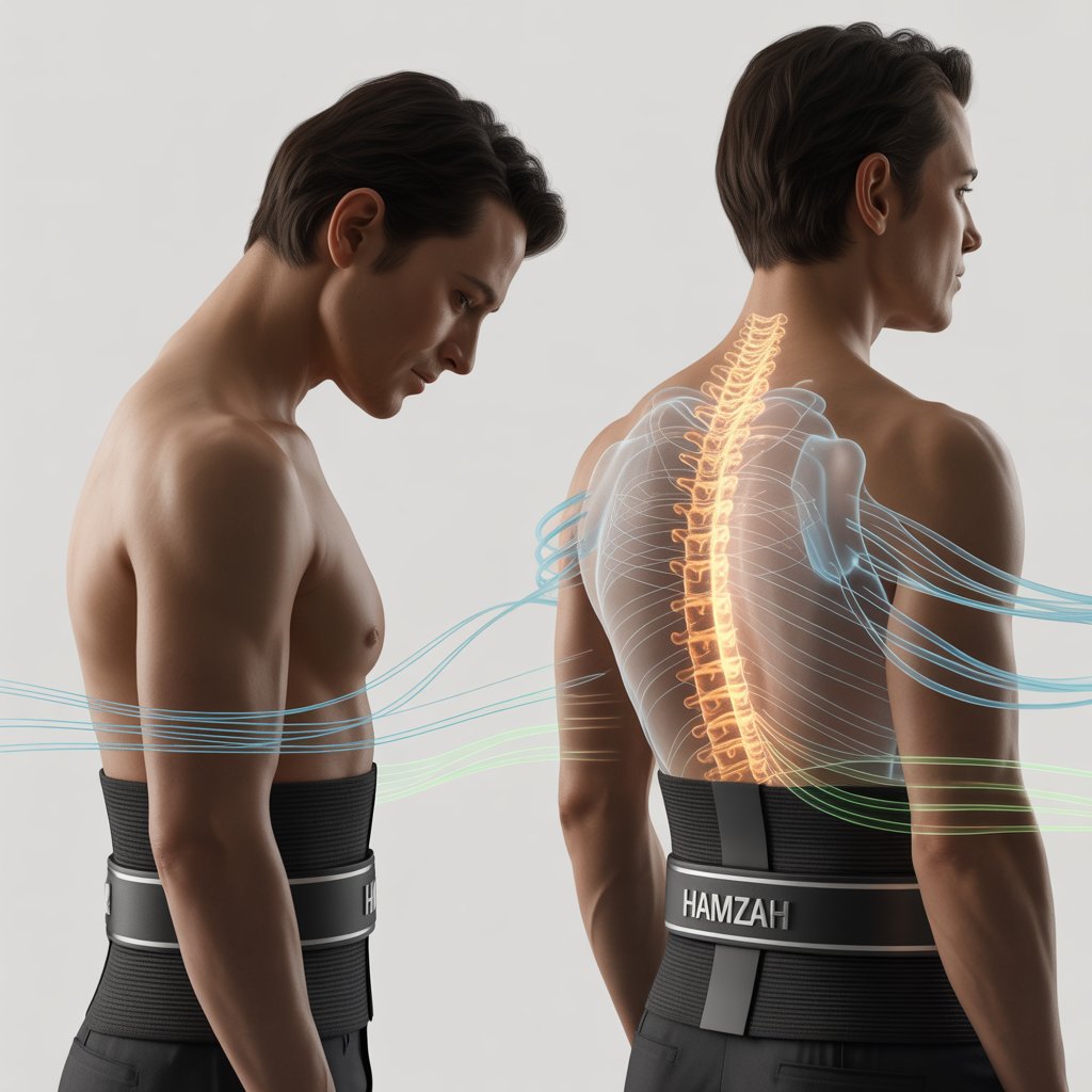 Durable Black Back Support Belt – 1 Pc for Ultimate Comfort and Pain Relief