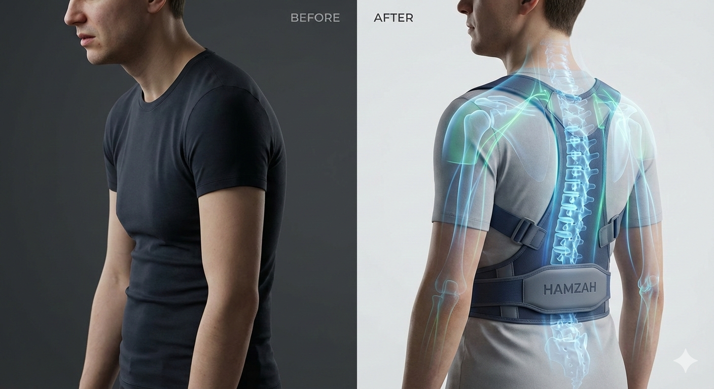 Durable Black Back Support Belt – 1 Pc for Ultimate Comfort and Pain Relief